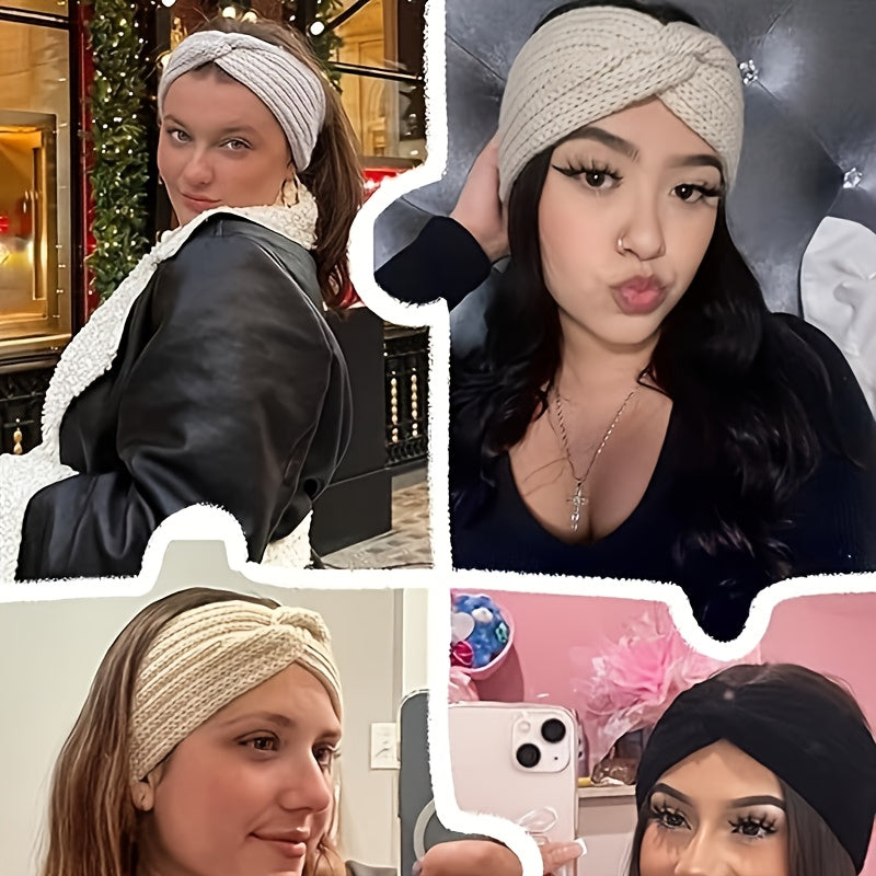 Gebreide Haarbanden Set – Warme Oorwarmers en Winter Accessoire