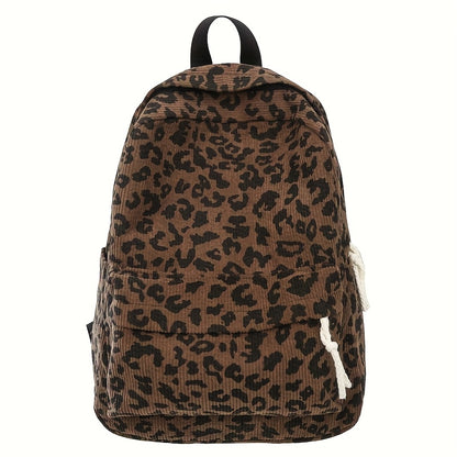 Corduroy Rugzak voor School & Werk – Laptop Tas met Meerdere Compartimenten