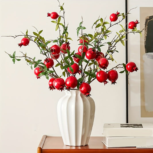 Granaatappel Kunstbloemen – Decoratieve Takken voor Vaas