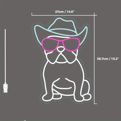 Franse Bulldog LED Neon Verlichting
