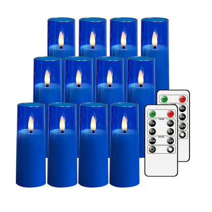Set van 12 Luxe LED Kaarsen – Met Timer & Afstandsbediening