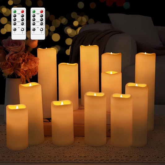 LED Kaarsen – Set van 12 Kaarsen met Timer & Afstandsbediening