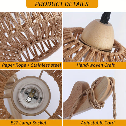 Wandlamp Rotan – Boho Wandverlichting met Natuurlijke Look