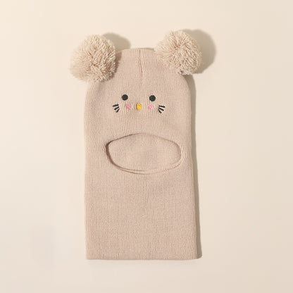 Warme Baby Muts met Oortjes – Zachte Gebreide Wintermuts