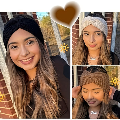 Gebreide Haarbanden Set – Warme Oorwarmers en Winter Accessoire