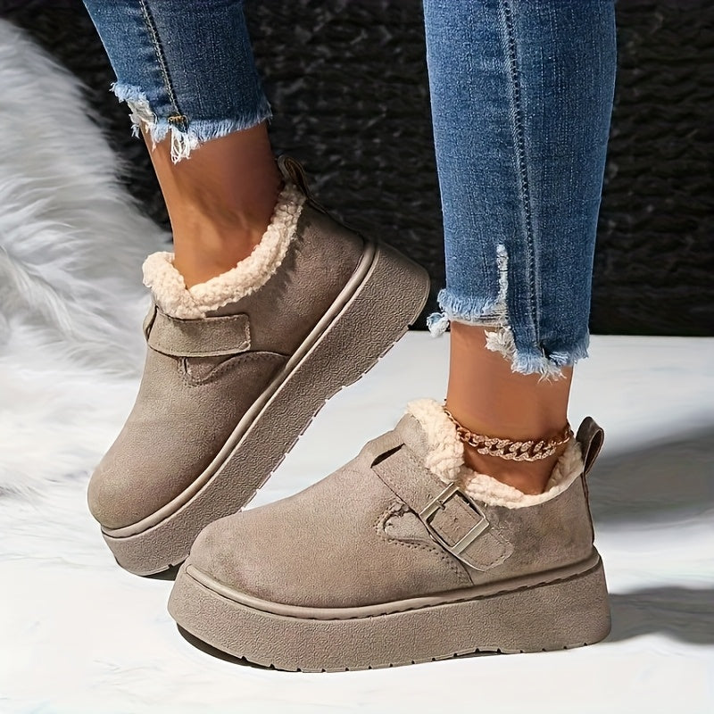 Winter Schoenen Dames – Warm Fleece Gevoerd & Antislip Zool