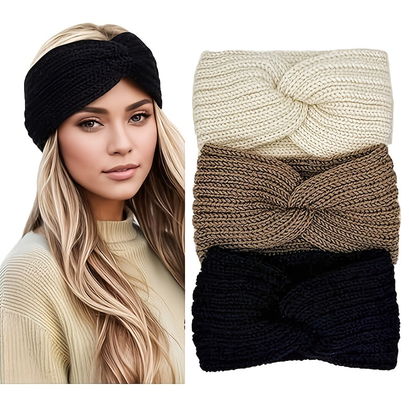 Gebreide Haarbanden Set – Warme Oorwarmers en Winter Accessoire