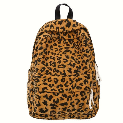 Corduroy Rugzak voor School & Werk – Laptop Tas met Meerdere Compartimenten