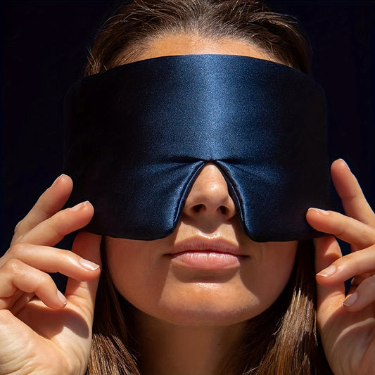 Luxe Satijnen Slaapmasker met Klittenbandsluiting