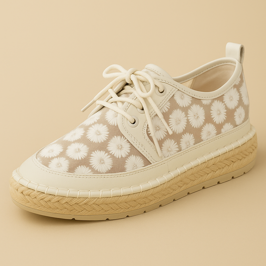 Élan Floral - Bloemenprint Espadrille Sneakers