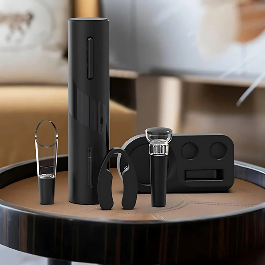 WineWave – Dé Luxe Elektrische Wijnopener Set