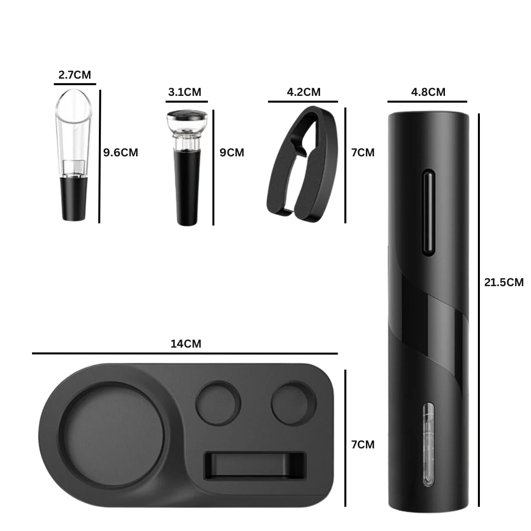 WineWave – Dé Luxe Elektrische Wijnopener Set
