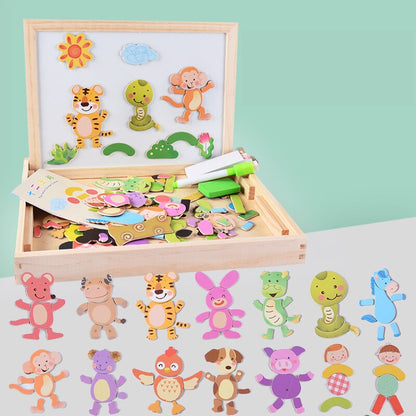 Magnetisch Teken- en Puzzelbord – Educatief Speelgoed voor Kinderen