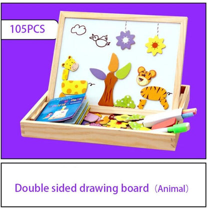Magnetisch Teken- en Puzzelbord – Educatief Speelgoed voor Kinderen