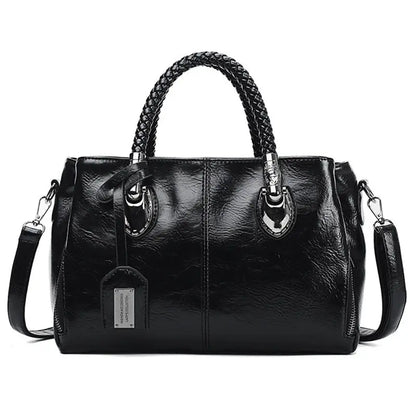 Eleganzo – Leren Tas met Grote Inhoud voor Dames