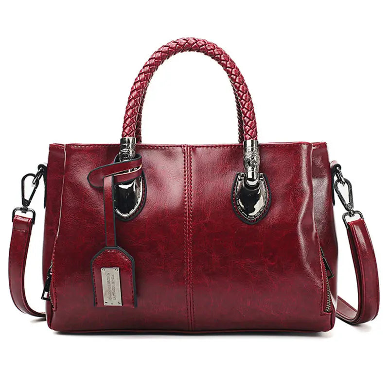 Eleganzo – Leren Tas met Grote Inhoud voor Dames