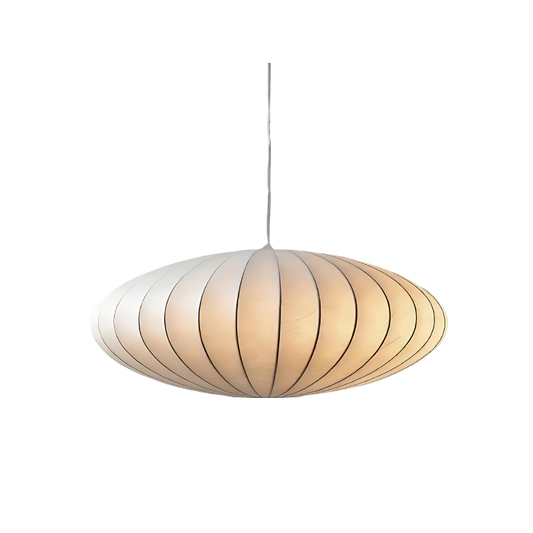 Japandi Stijl Hanglamp – Tijdloze Zijde Plafondlamp