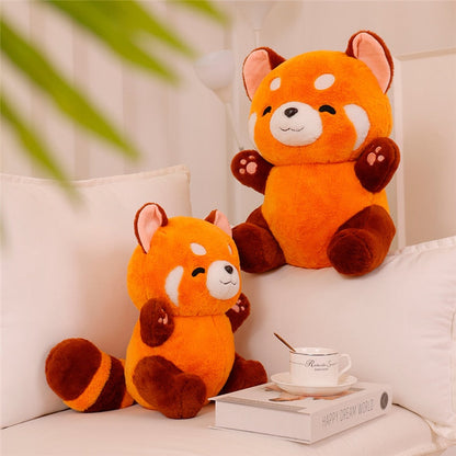 Rode Panda Knuffel - Schattig Pluche Speelgoed