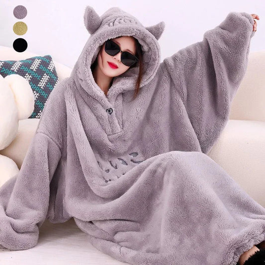Oversized Hoodie Deken – Warme Pluche Loungewear
