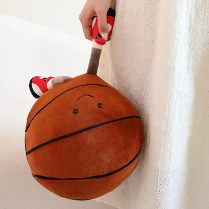 Voetbal & Basketbal Knuffel – Zachte Pluche Sportbal Speelgoed