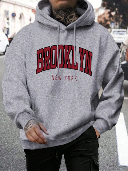 Brooklyn New York Hoodie – Unisex Oversized Sweater met Opdruk