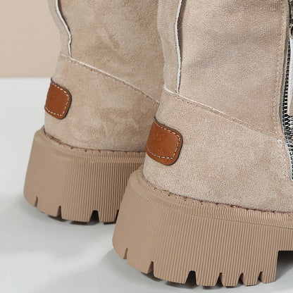 Warme Dames Laarzen – Comfortabele Boots met Rits