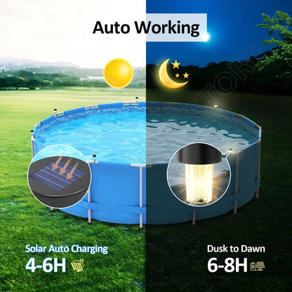 Zwembadverlichting op Zonne-energie – 4-10 Stuks, Voor Buiten