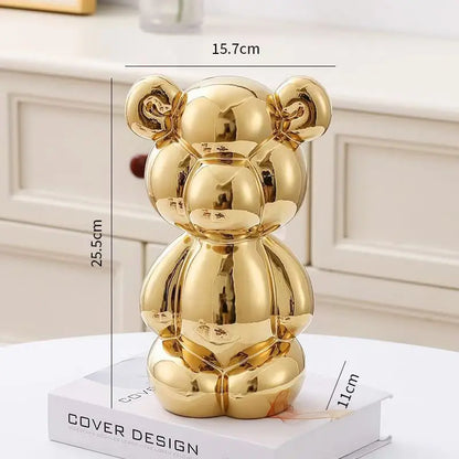 Ballon Beer Beeld – Unieke Glanzende Keramische Decoratie