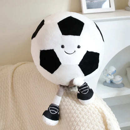 Voetbal & Basketbal Knuffel – Zachte Pluche Sportbal Speelgoed