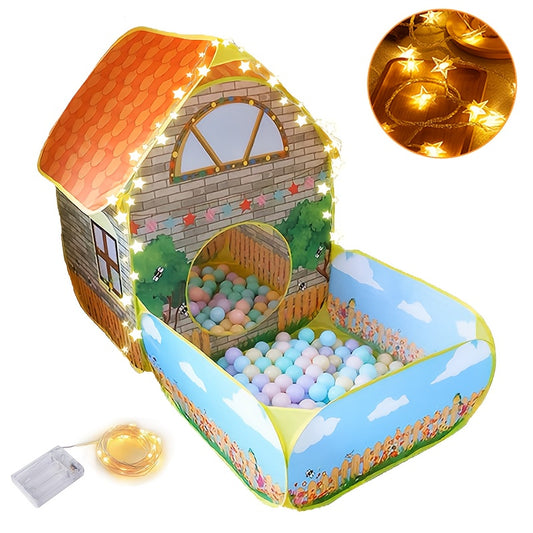 Kinderen Speelhuis – Opvouwbare Speeltent met Sterrenlichtjes voor Jongens en Meisjes