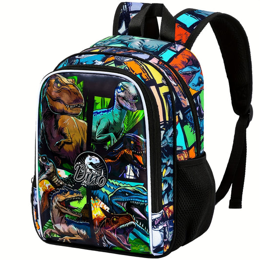 Dino Rugzak voor Jongens – T-Rex & Velociraptor Print