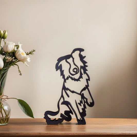 Moderne Hondensculptuur – Minimalistisch Beeld voor Woondecoratie