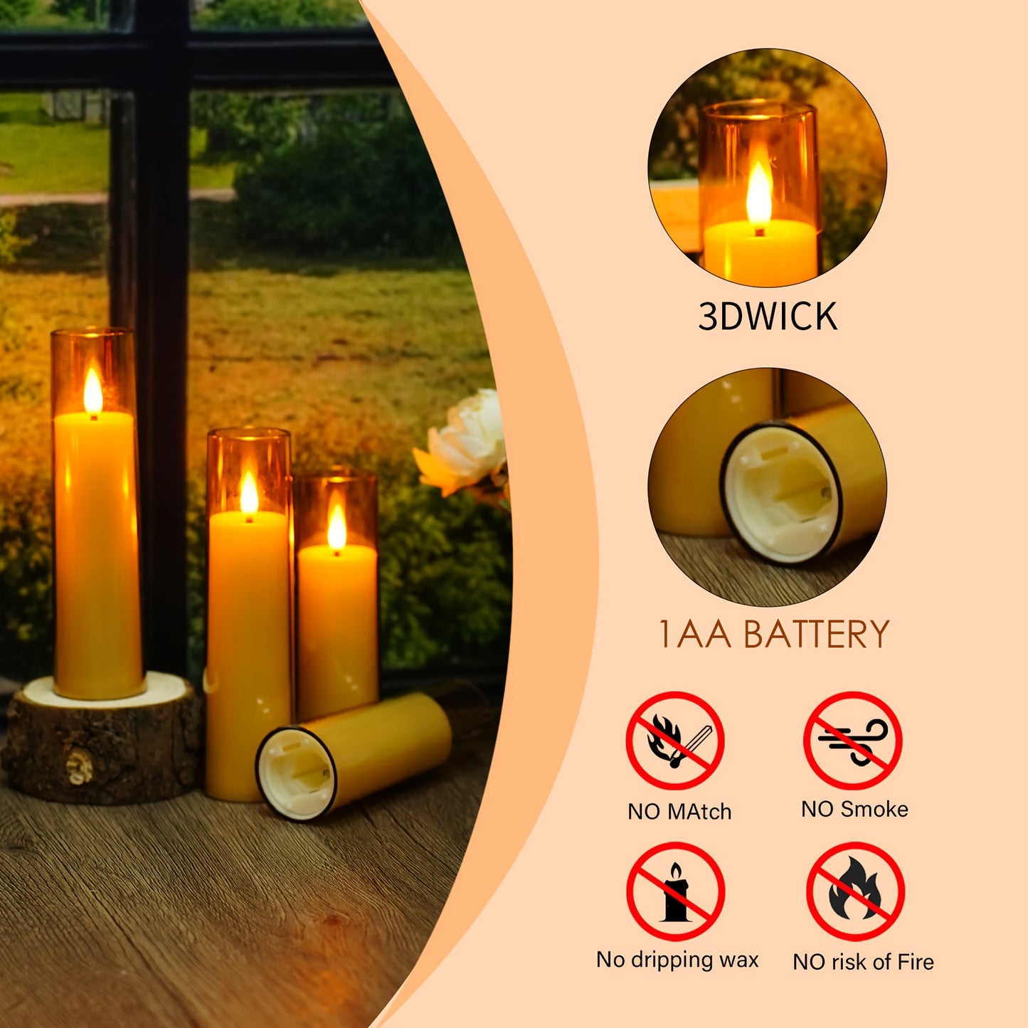 Set van 12 Luxe LED Kaarsen – Met Timer & Afstandsbediening