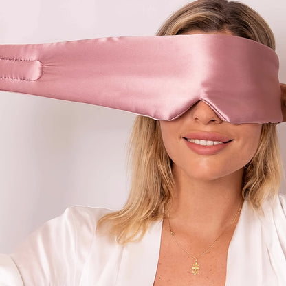 Luxe Satijnen Slaapmasker met Klittenbandsluiting