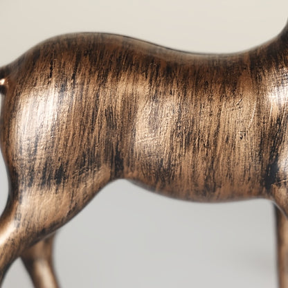 Bronzen Herten Beelden Set – Decoratie voor Huis & Feestdagen