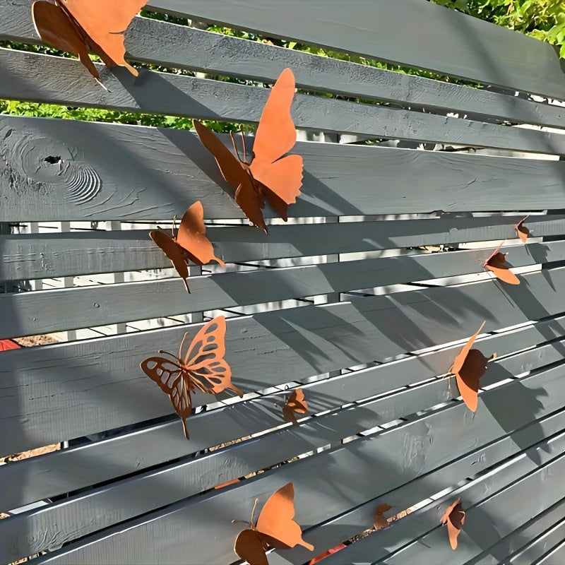Vlinder Wanddecoratie – 12 Stuks Metalen Tuin Ornamenten