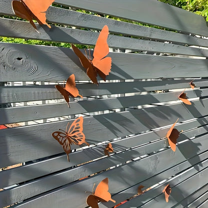Vlinder Wanddecoratie – 12 Stuks Metalen Tuin Ornamenten