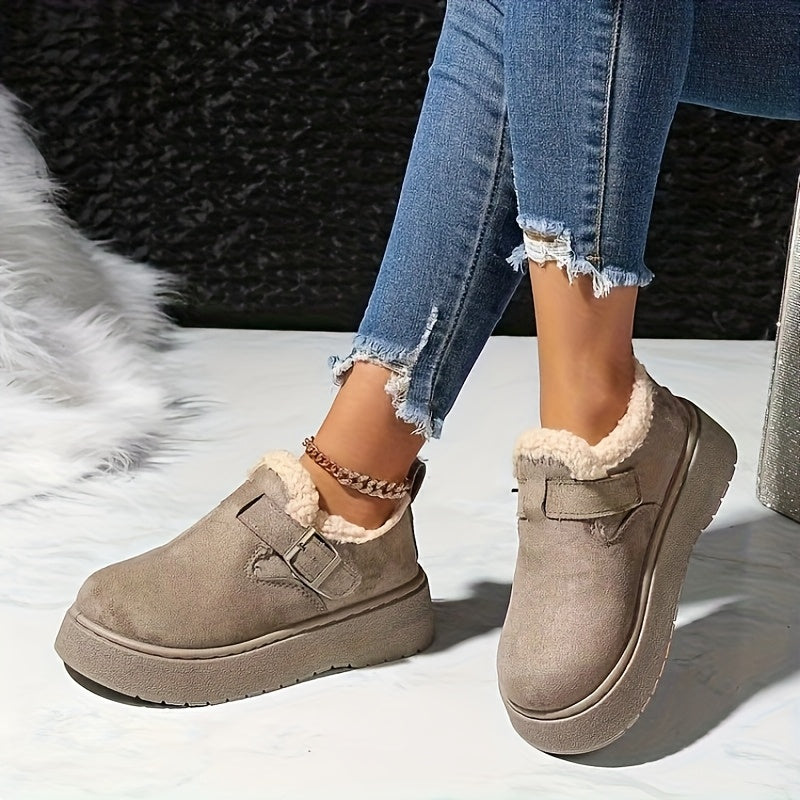 Winter Schoenen Dames – Warm Fleece Gevoerd & Antislip Zool