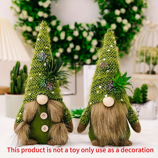 2-Pack Kerst Gnoom - Groene Dwerg Kerstfiguur