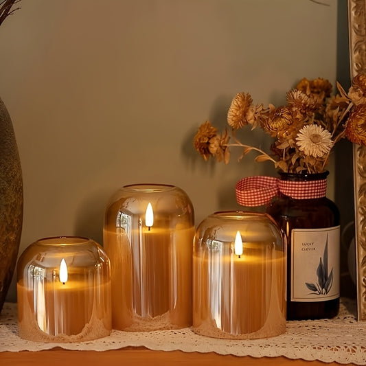Set van 3 Luxe LED Kaarsen – Met Timer & Afstandsbediening