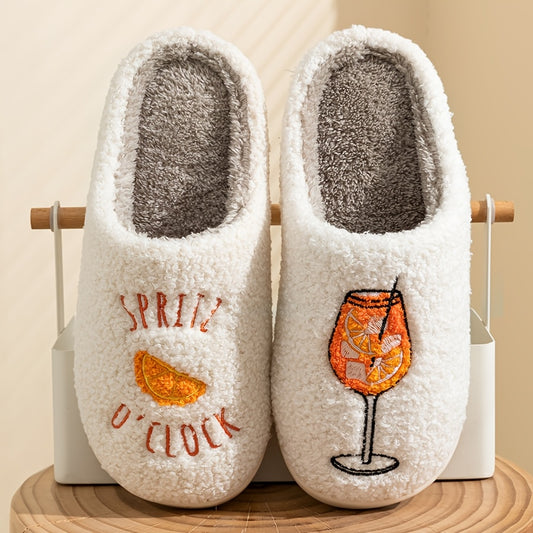 Aperol Spritz Slippers - Instap Winter Sloffen met Design