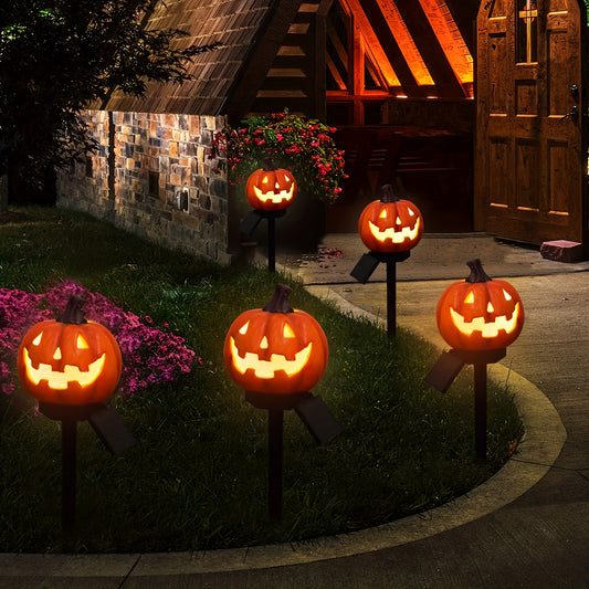 Halloween Solar Tuinverlichting – LED Pompoen Lamp