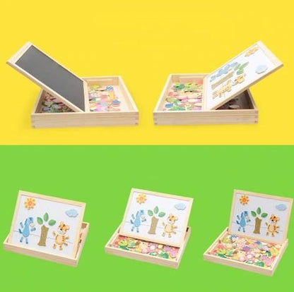 Magnetisch Teken- en Puzzelbord – Educatief Speelgoed voor Kinderen