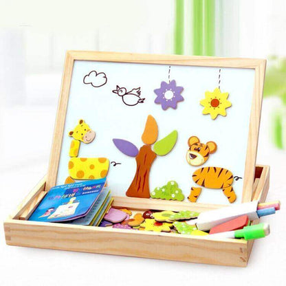Magnetisch Teken- en Puzzelbord – Educatief Speelgoed voor Kinderen