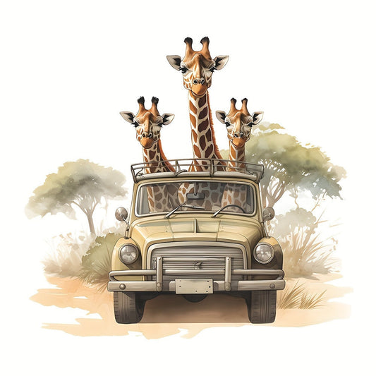 Schattige Giraffe Muursticker – Leuke Kinderkamer Decoratie