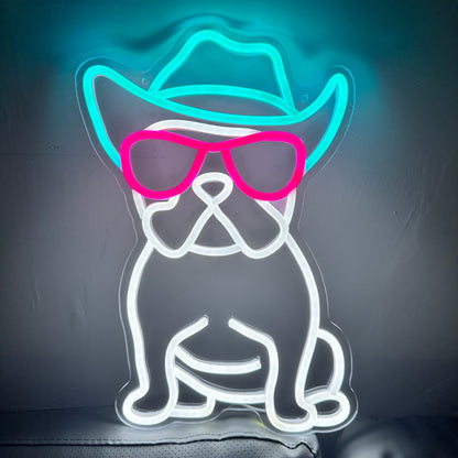 Franse Bulldog LED Neon Verlichting