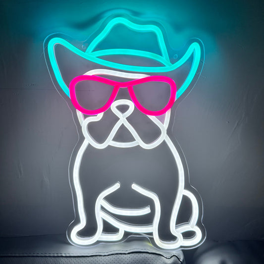 Franse Bulldog LED Neon Verlichting