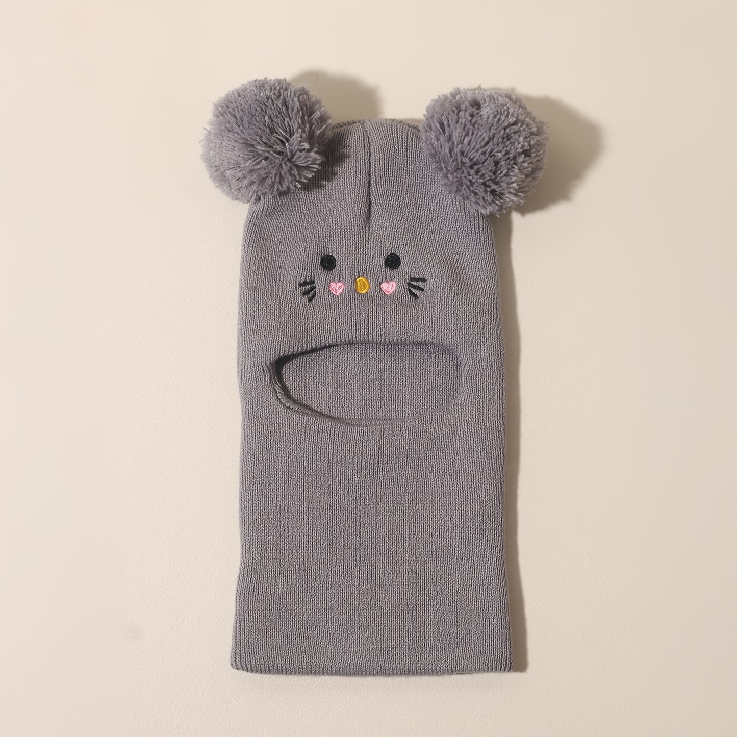 Warme Baby Muts met Oortjes – Zachte Gebreide Wintermuts