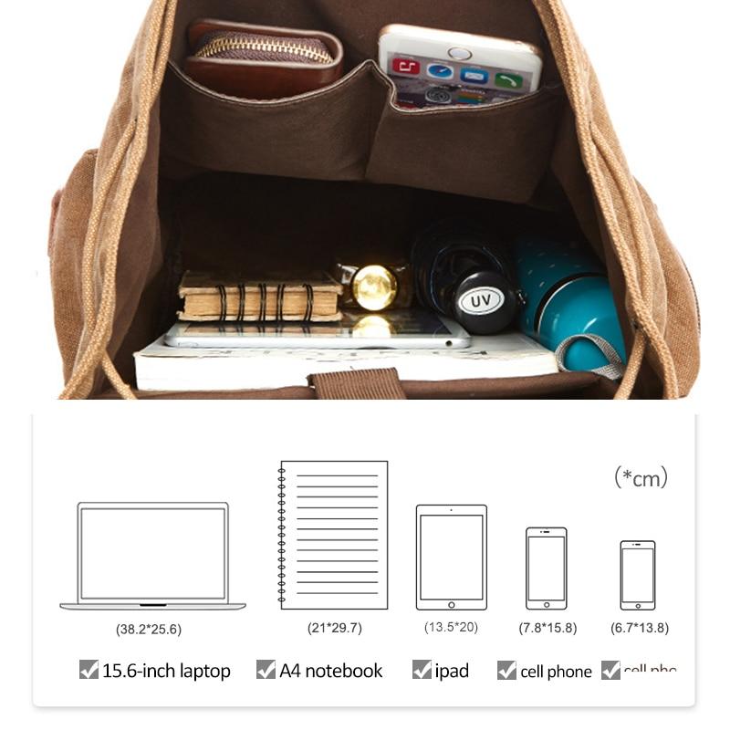 WanderPack – Grote Vintage Canvas Rugzak