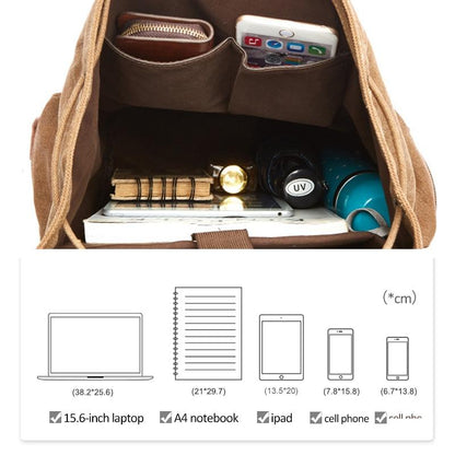 WanderPack – Grote Vintage Canvas Rugzak
